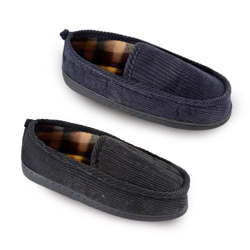Men slippers with Checked Lining